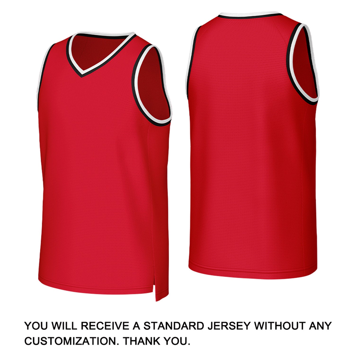 Custom Red Black Stitched Basketball Jersey | Personalized Name Number Logo Mesh Sports Jersey
