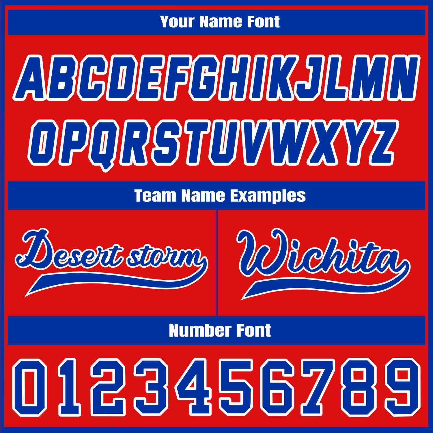 Custom Red & Blue Contrast Sleeve Varsity Baseball Jacket | Personalized Team Name & Number