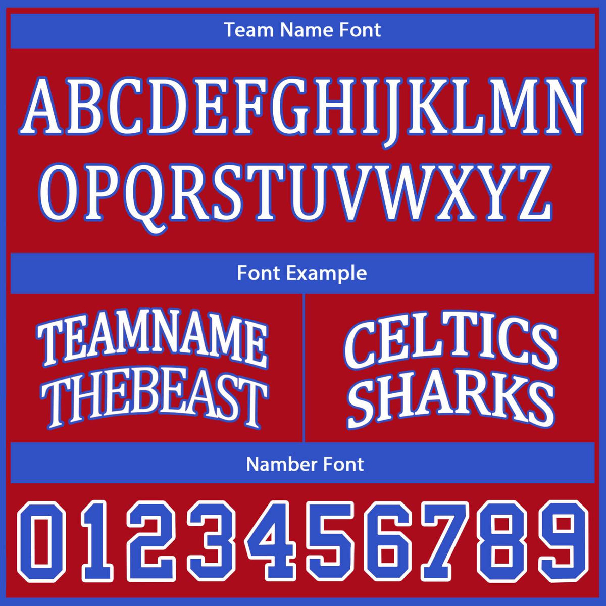 Custom Red, Blue & White Basketball Jersey | Personalized Name & Number Team Uniform