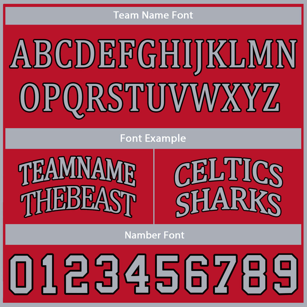 Custom Red & Gray Basketball Jersey Set | Personalized Team Uniform | Vosoli