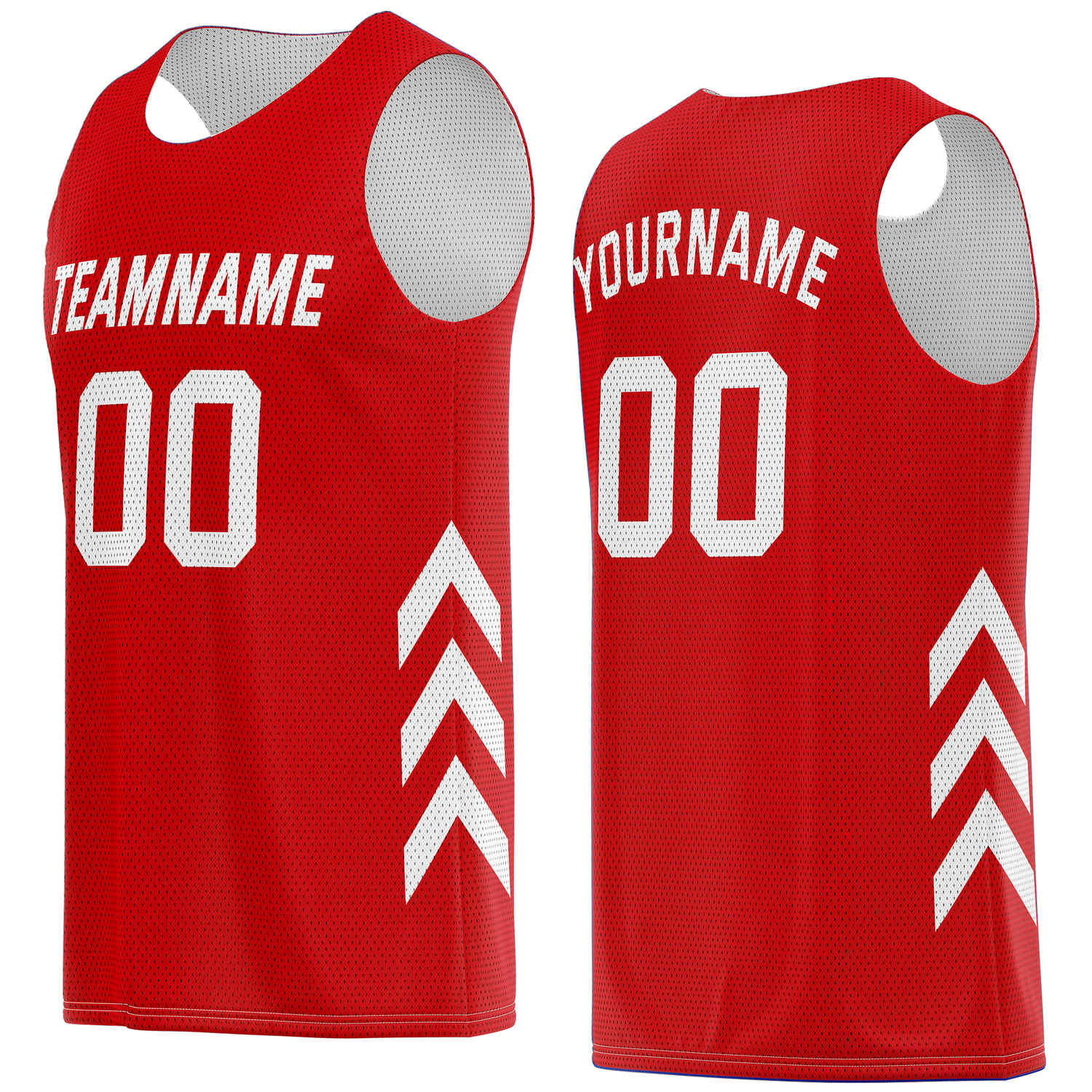 Custom Red & White Basketball Jersey | Personalized Team Kit - Vosoli