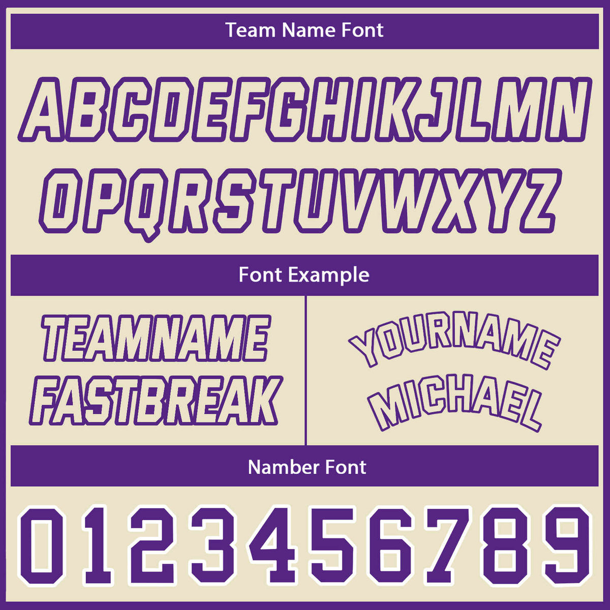 Custom Reversible Beige & Purple Basketball Jersey | Personalized Team Name & Number - Vosoli