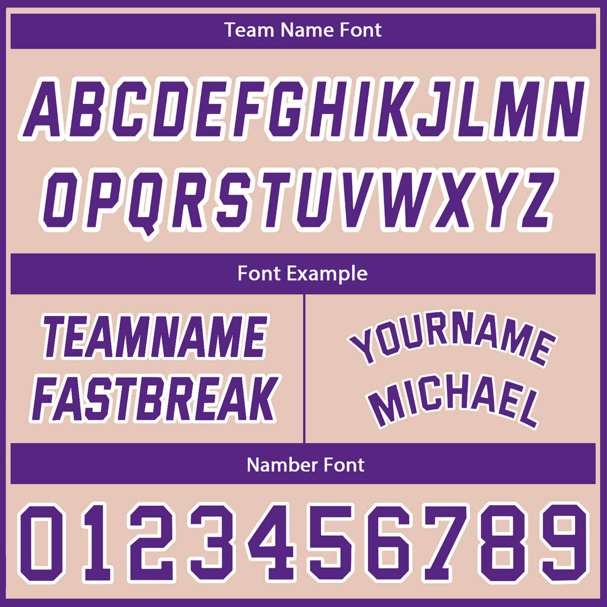 Custom Reversible Beige & Purple Basketball Jersey | Personalized for Team Sports - Vosoli