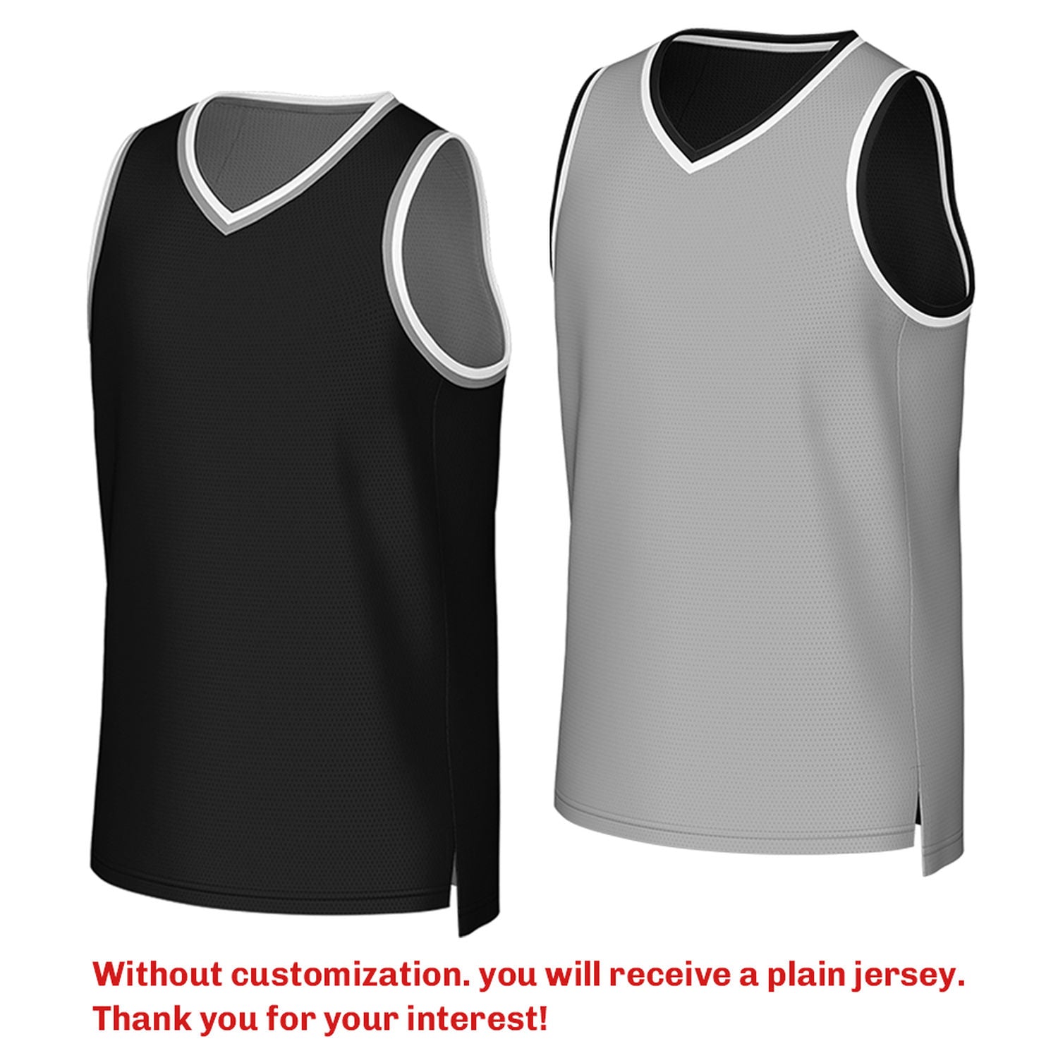 Custom reversible black gray basketball jersey, personalized team name number Logo breathable Mesh sports top for men women youth game practice - Vosoli