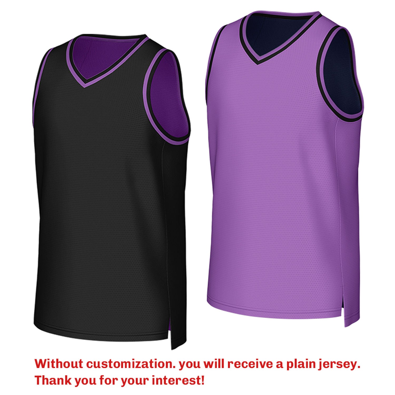 Custom reversible black light purple basketball jersey, personalized team name number Logo breathable Mesh sports top for men women youth game practice - Vosoli