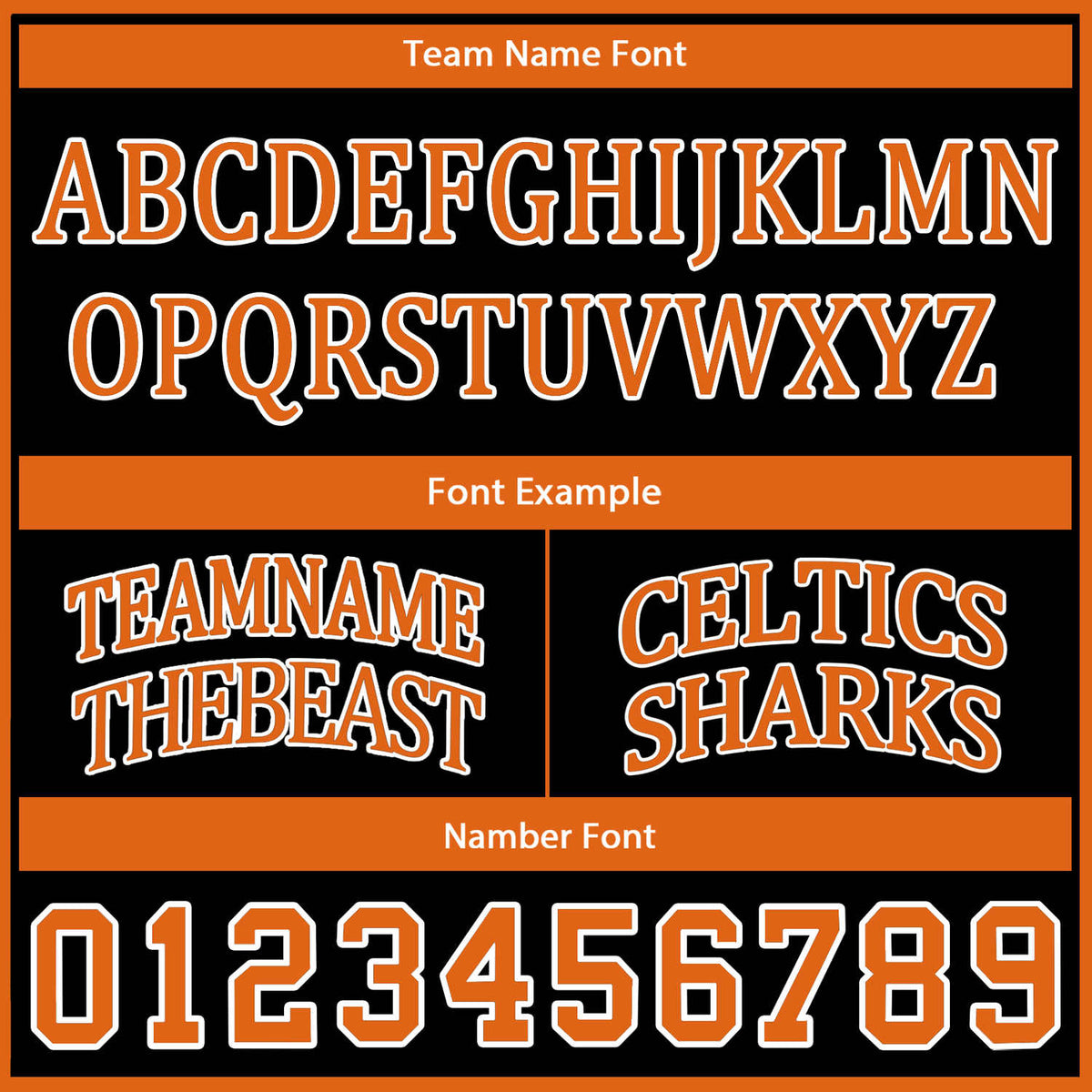 Custom Reversible Black & Orange Basketball Jersey | Personalized Team Name & Number - Vosoli