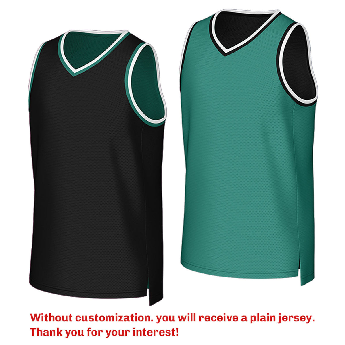 Custom Reversible Black & Teal Mesh Basketball Jersey | Personalized Team Jersey | Vosoli