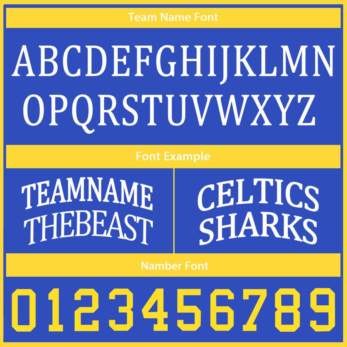 Custom Reversible Blue Yellow Basketball Uniform Set | Team Name & Number - Vosoli