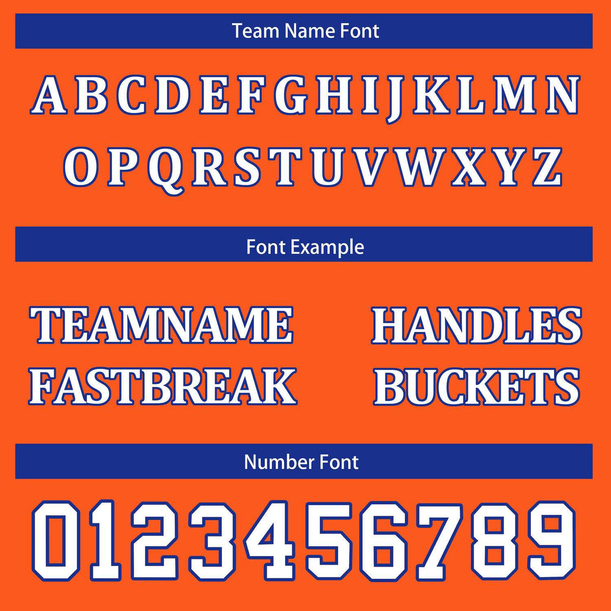 Custom Reversible Blue Orange Star Basketball Uniform Set | Team Name & Number - Vosoli