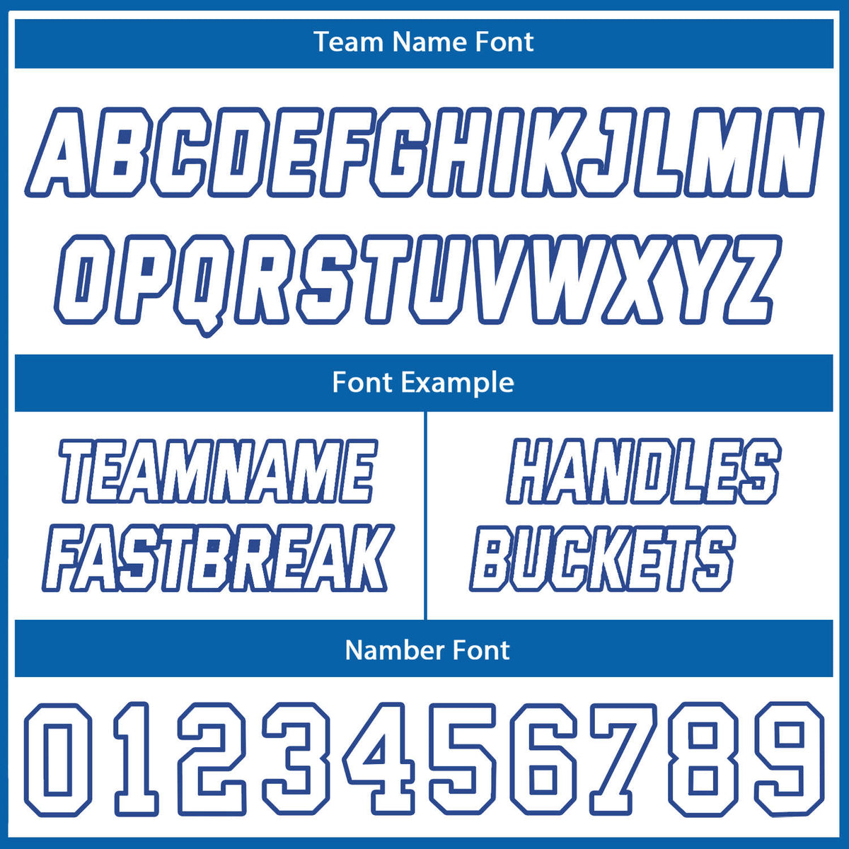 Custom Reversible Blue White Basketball Uniform Set | Team Name & Number - Vosoli