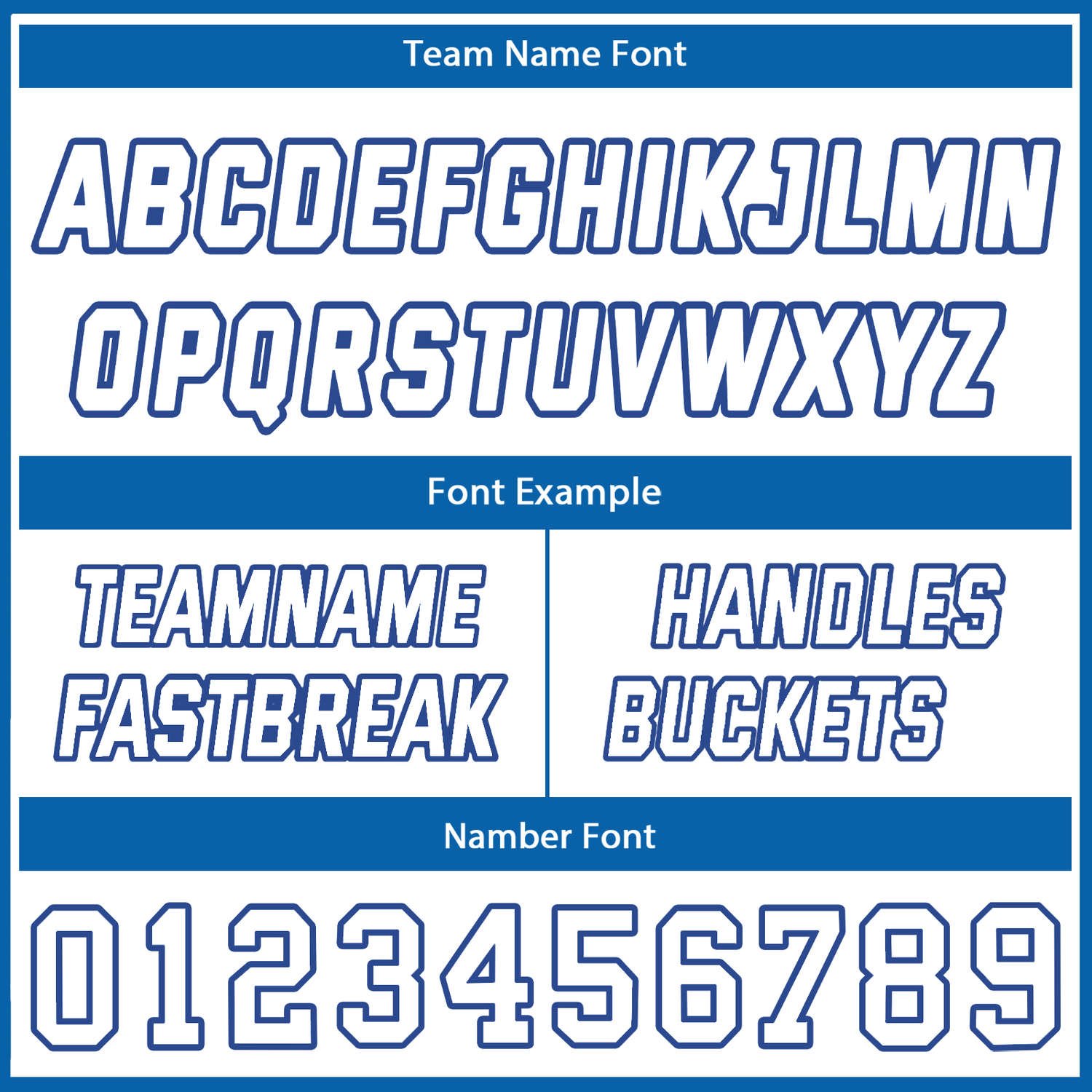 Custom Reversible Blue White Basketball Uniform Set | Team Name & Number - Vosoli