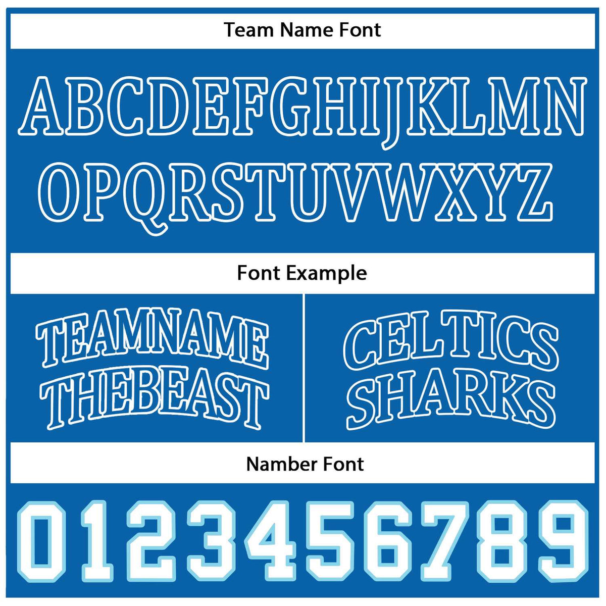 Custom Reversible Blue White Basketball Uniform Set | Team Name & Number - Vosoli