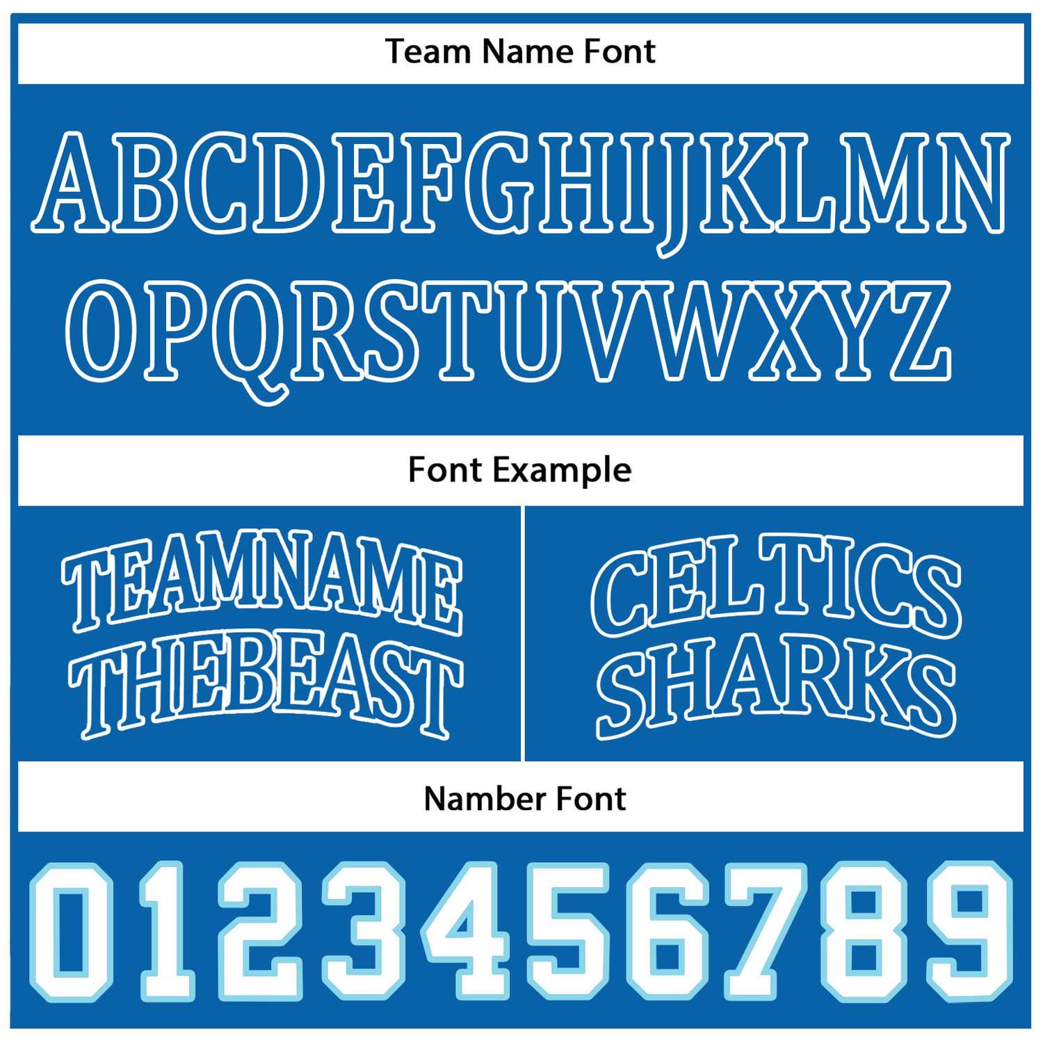 Custom Reversible Blue White Basketball Uniform Set | Team Name & Number - Vosoli