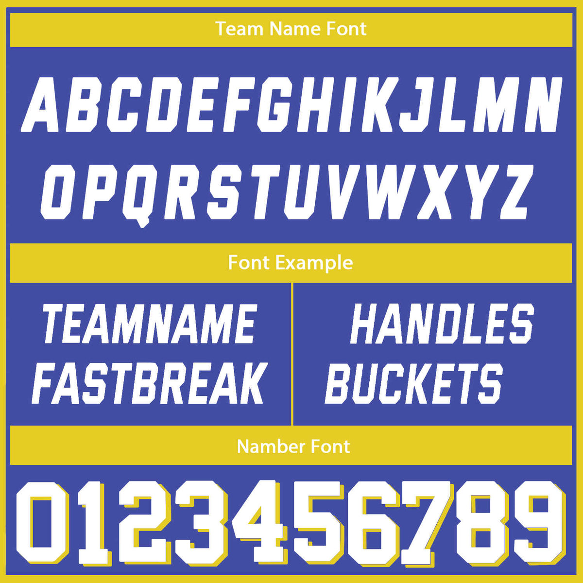 Custom Reversible Blue White Yellow Basketball Uniform Set | Team & Player Name - Vosoli
