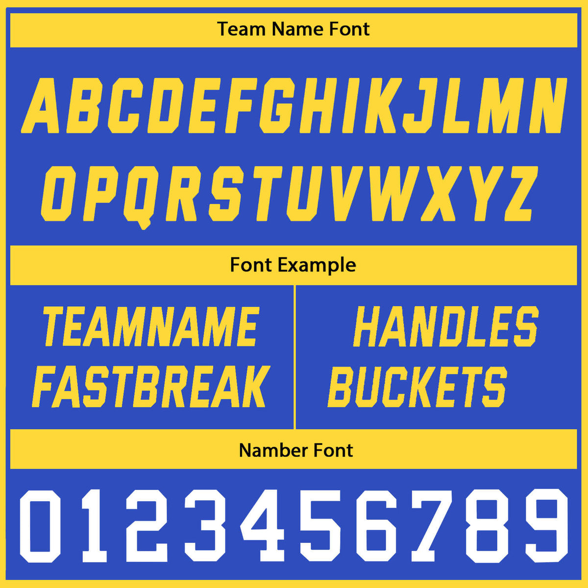 Custom Reversible Blue Yellow Basketball Uniform Set | Personalized Name & Number - Vosoli