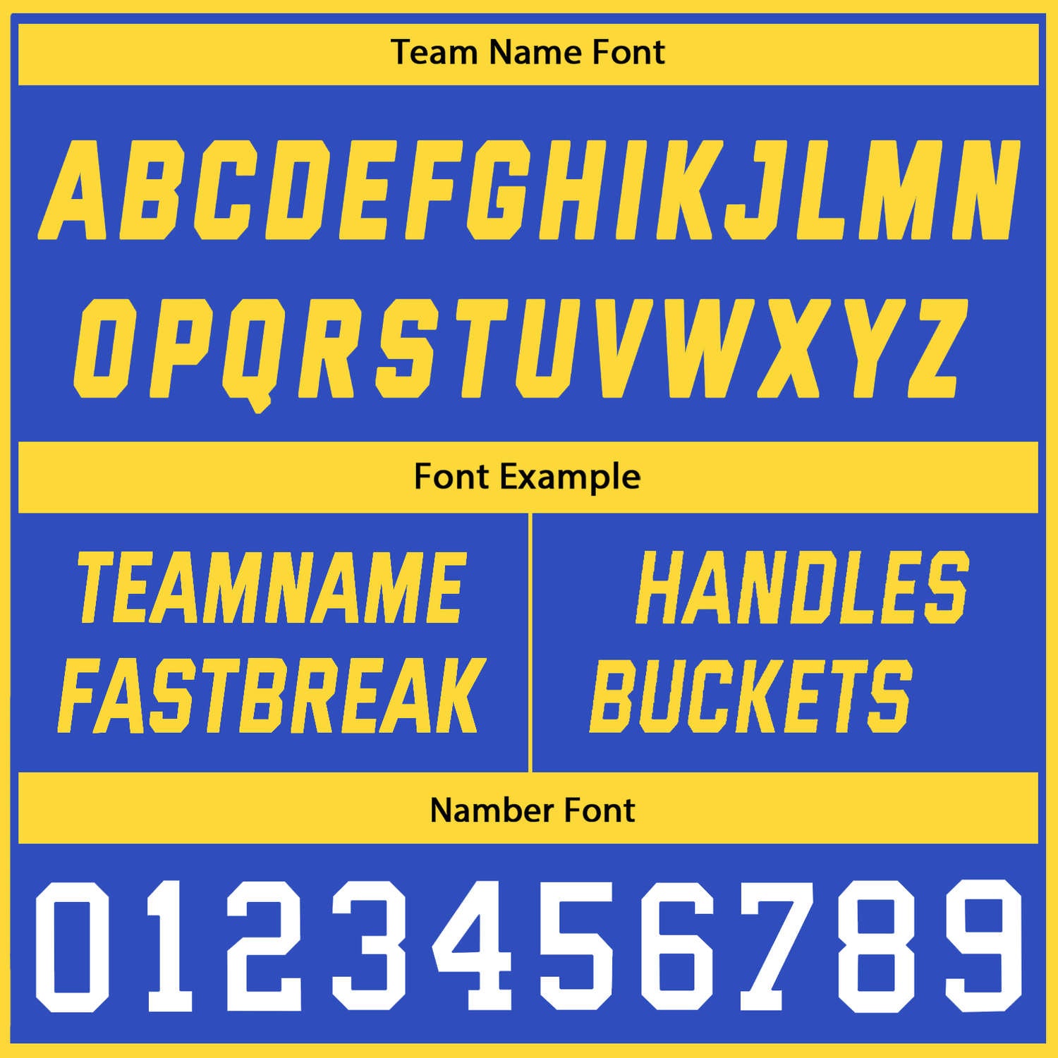 Custom Reversible Blue Yellow Basketball Uniform Set | Personalized Name & Number - Vosoli