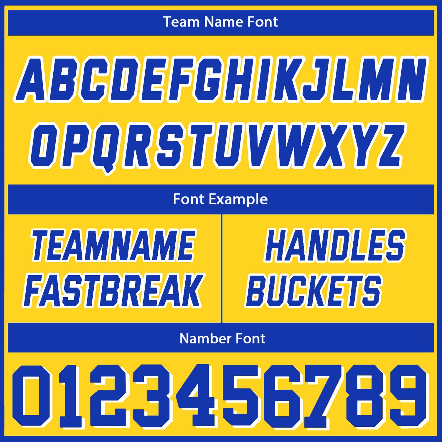 Custom Reversible Gold Blue Basketball Uniform Set | Team Name & Number - Vosoli