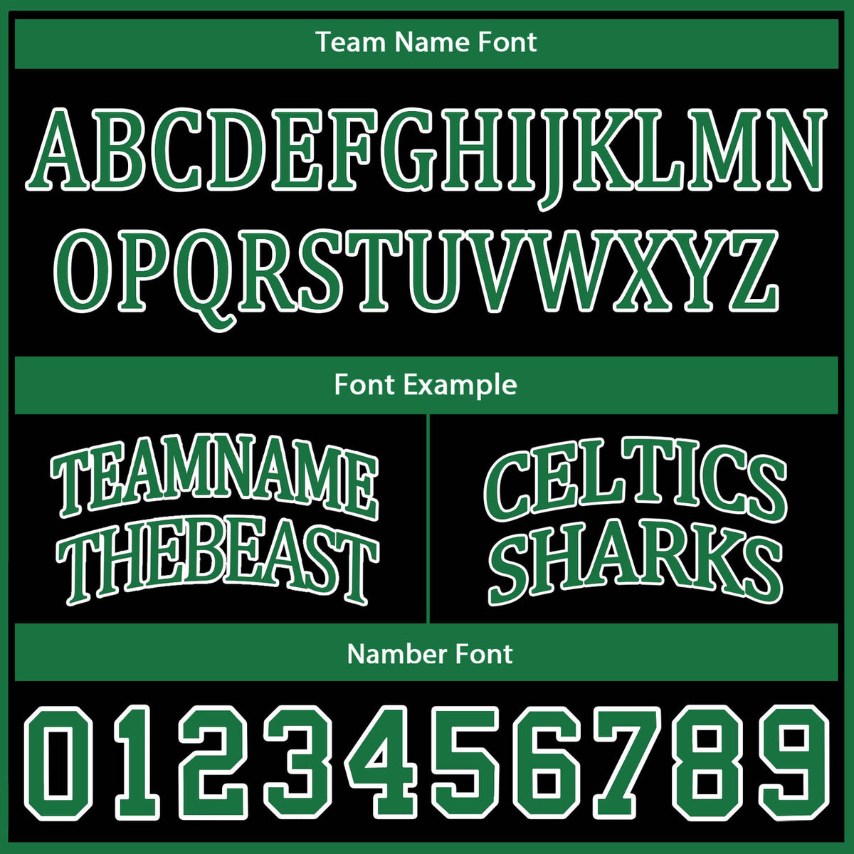Custom Reversible Green Black Basketball Uniform Set | Team Name & Number - Vosoli