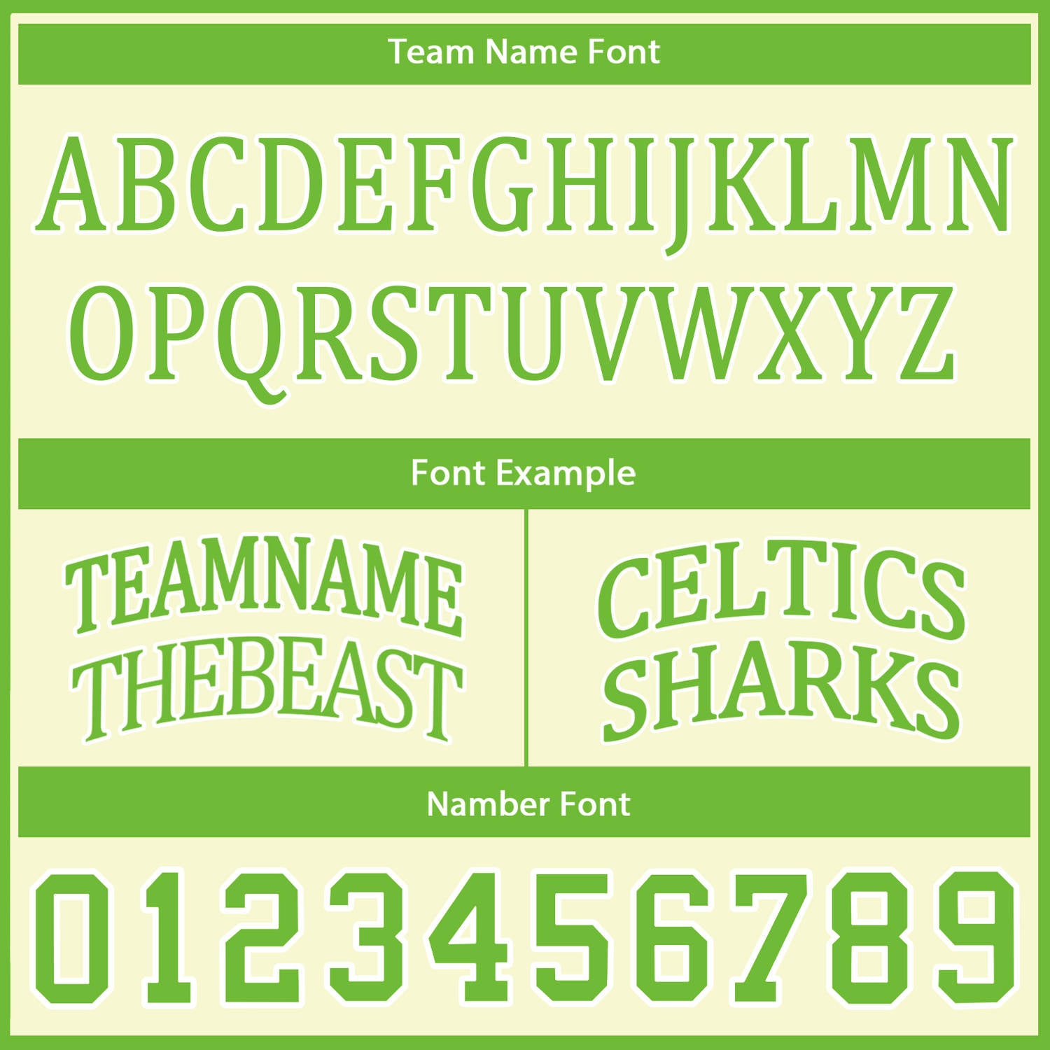 Custom Reversible Green Cream Basketball Uniform Set | Team Name & Number - Vosoli