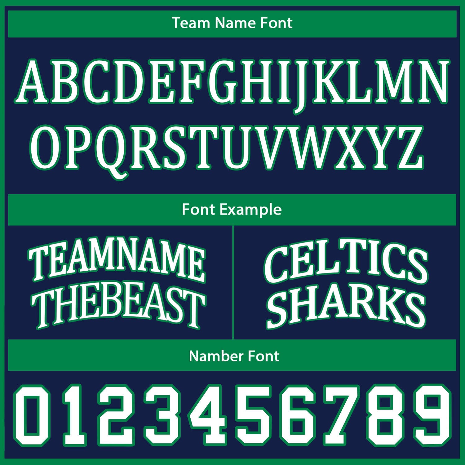 Custom Reversible Green Navy Basketball Uniform Set | Team Name & Number - Vosoli