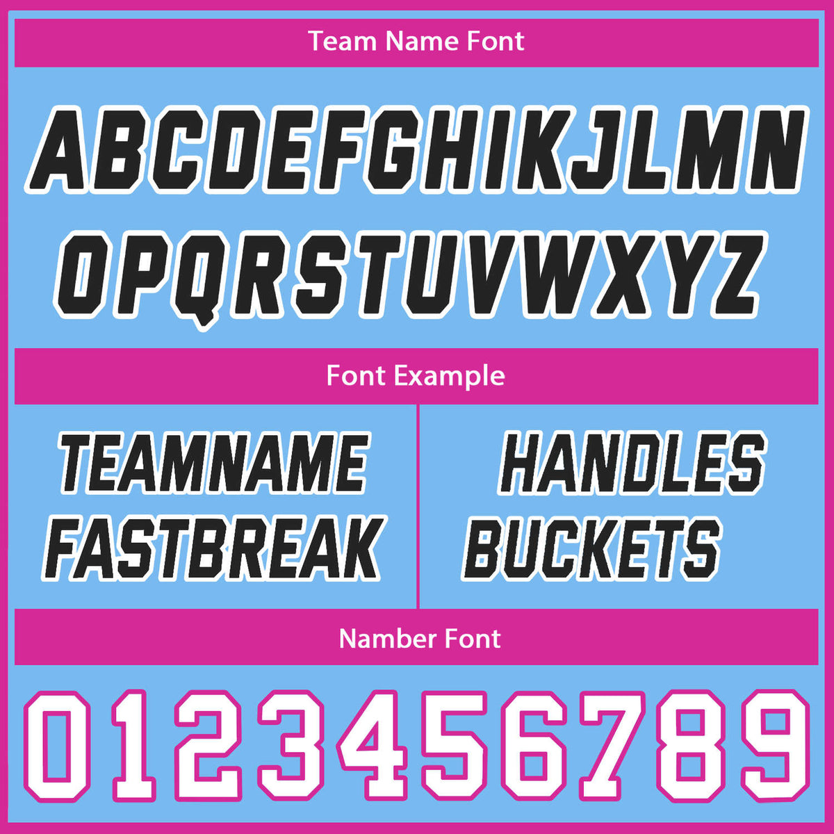 Custom Reversible Light Blue Pink Basketball Uniform Set | Team Name & Number - Vosoli