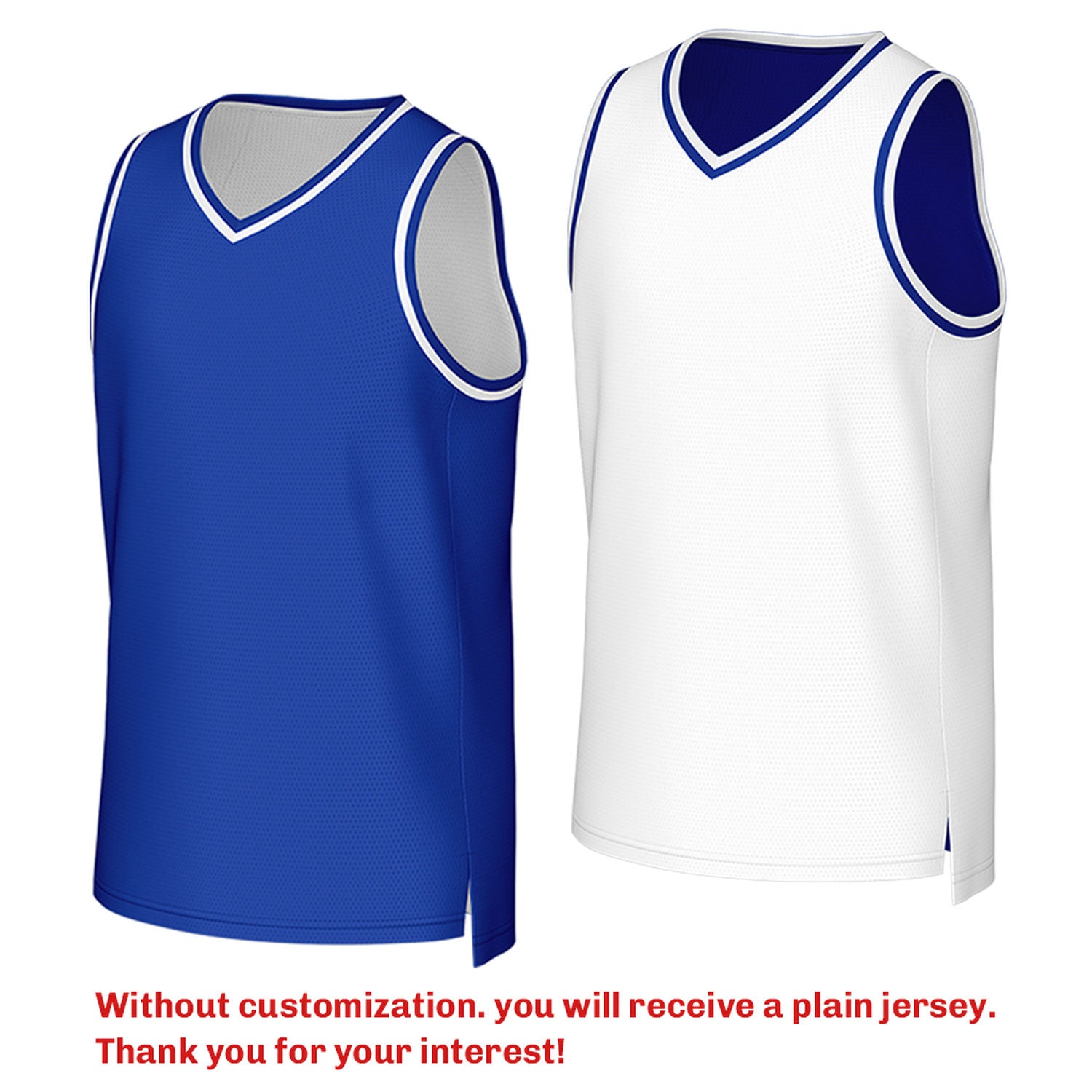 Custom Reversible Navy Blue & White Mesh Basketball Jersey | Personalized Team Jersey | Vosoli