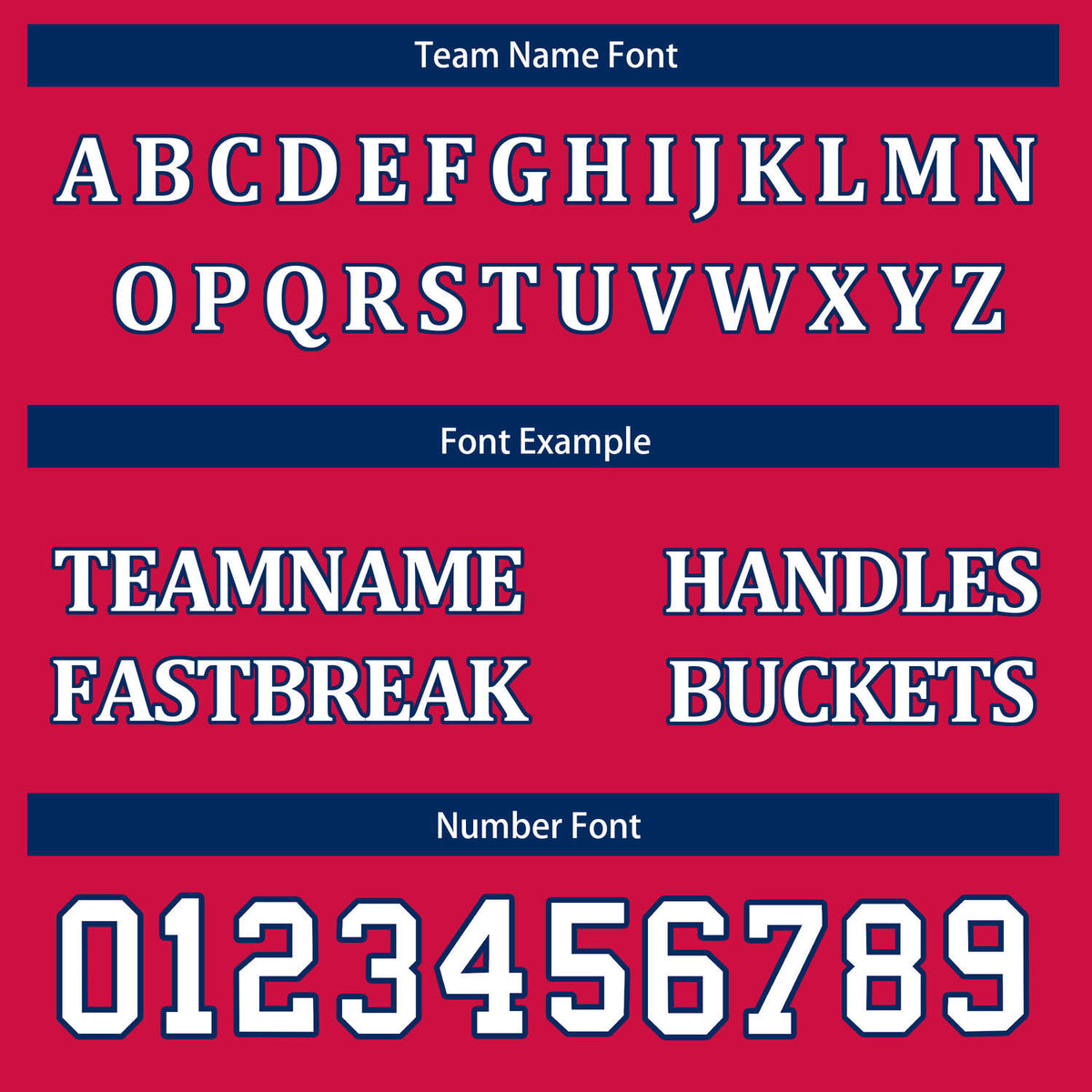 Custom Reversible Navy Red Block Basketball Jersey | Team & Player Name - Vosoli