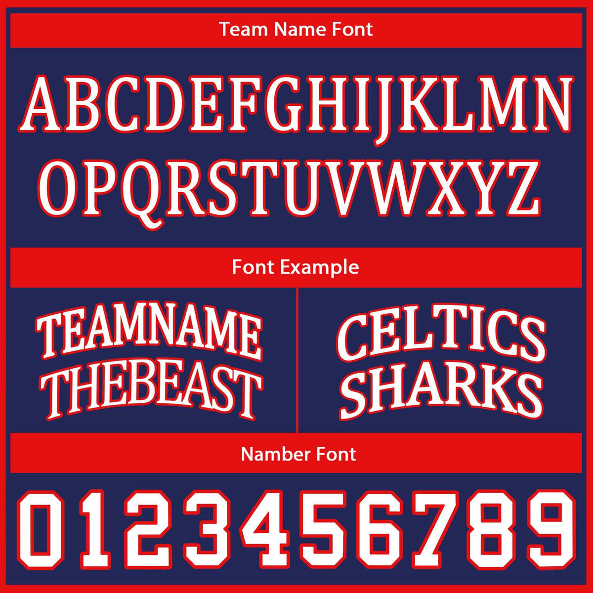 Custom Reversible Navy White Red Basketball Uniform Set | Team Name & Number - Vosoli