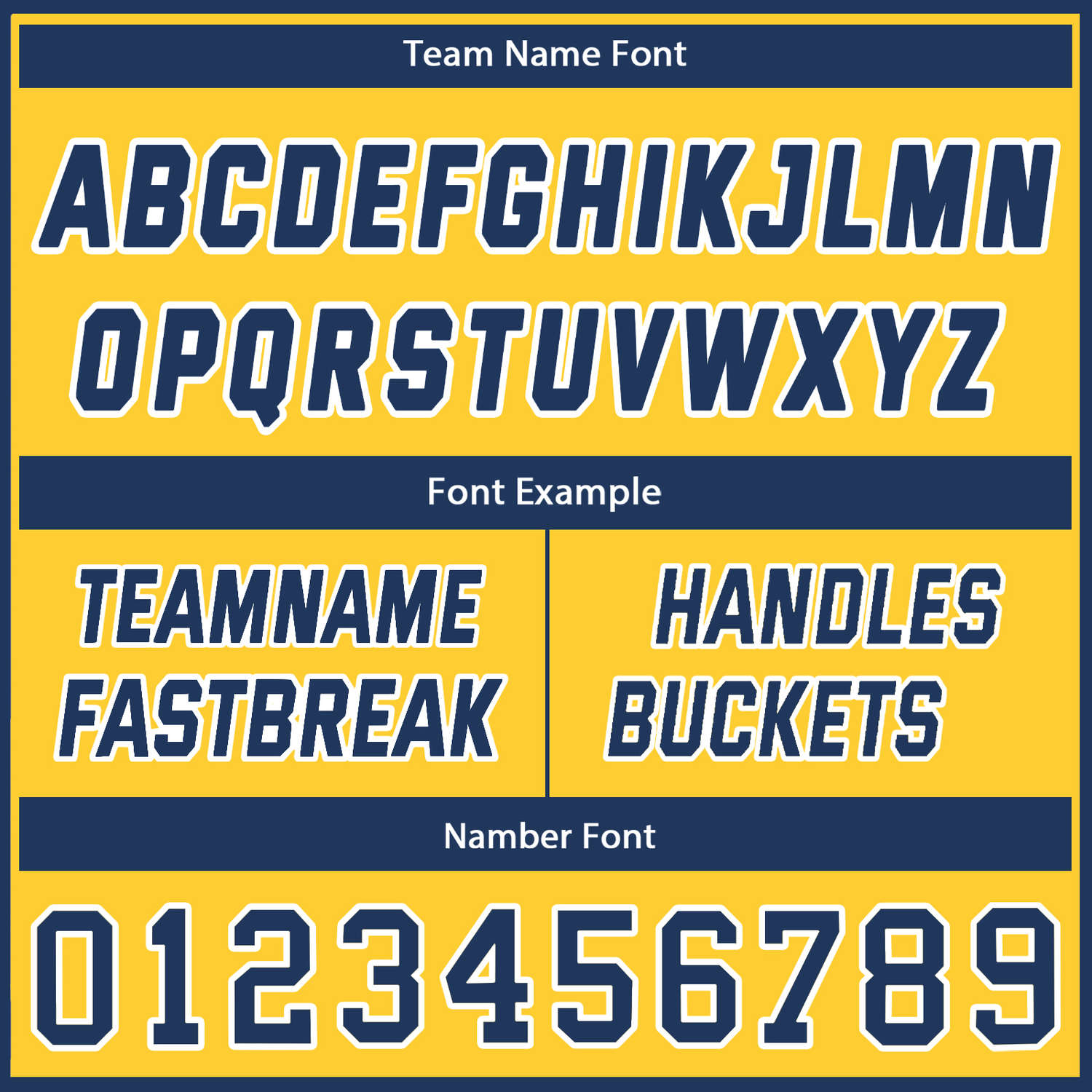 Custom Reversible Navy Yellow Basketball Uniform Set | Team Name & Number - Vosoli