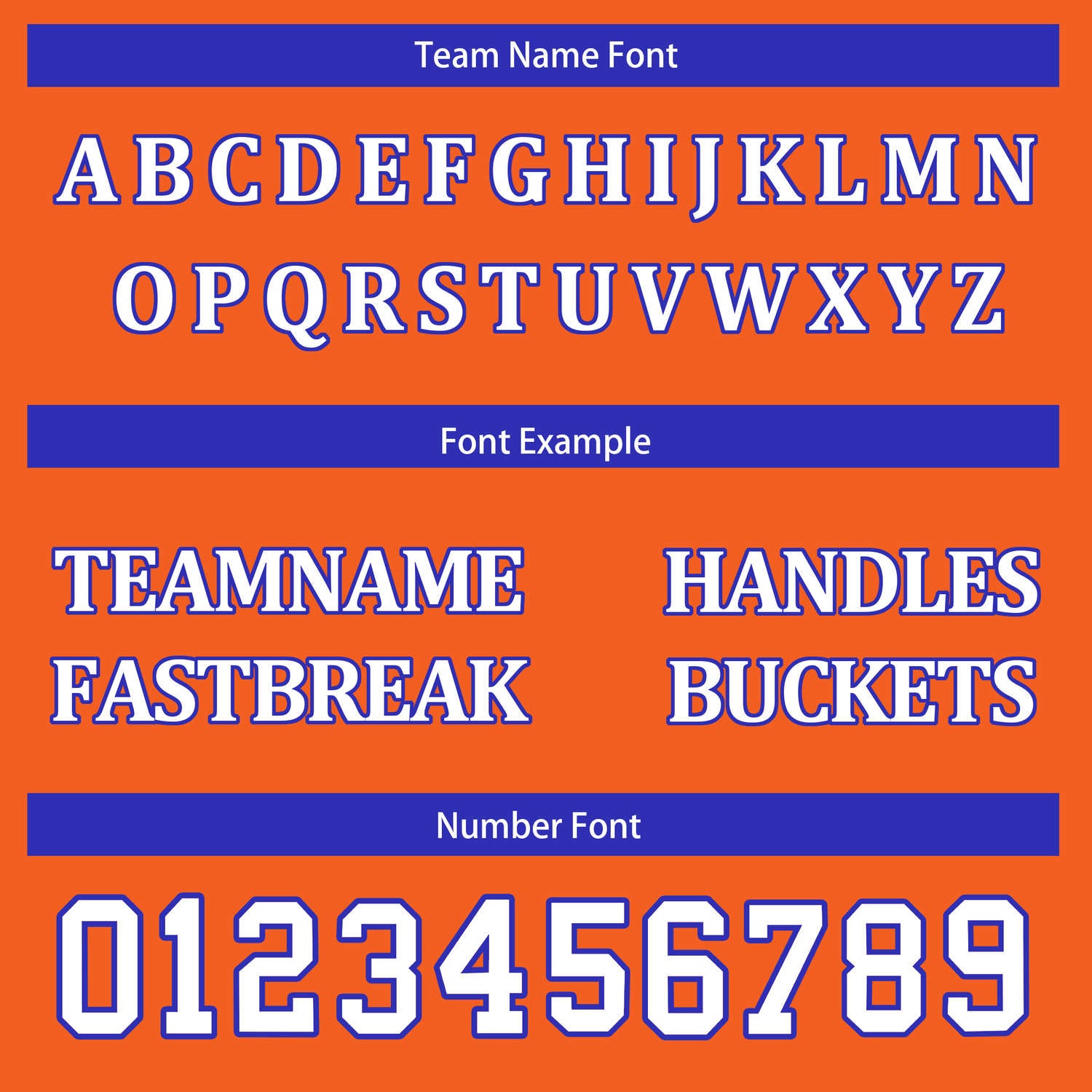 Custom Reversible Orange Blue Basketball Uniform Set | Team & Player Name - Vosoli