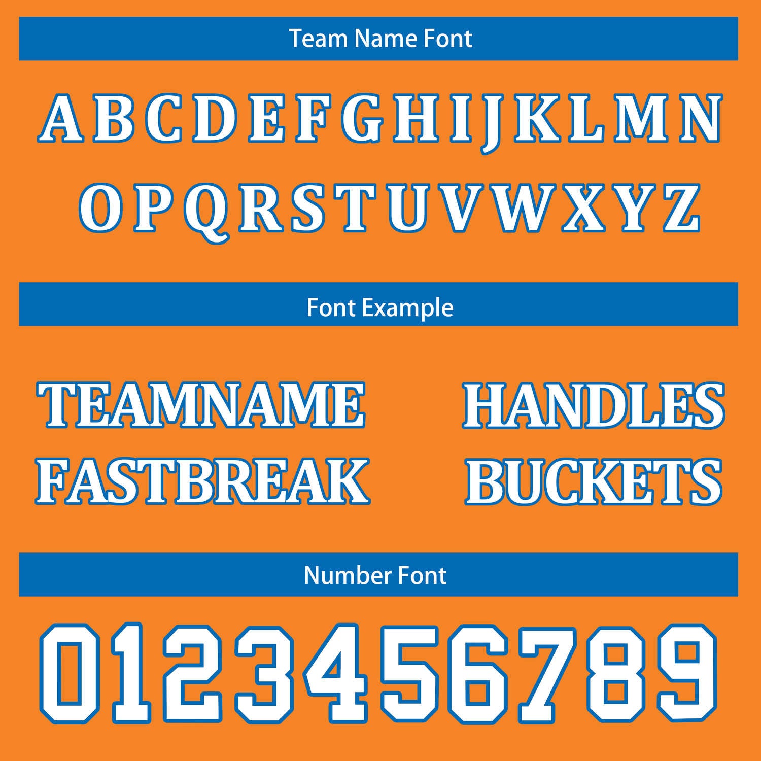 Custom Reversible Orange Blue Basketball Uniform Set | Team & Player Name - Vosoli