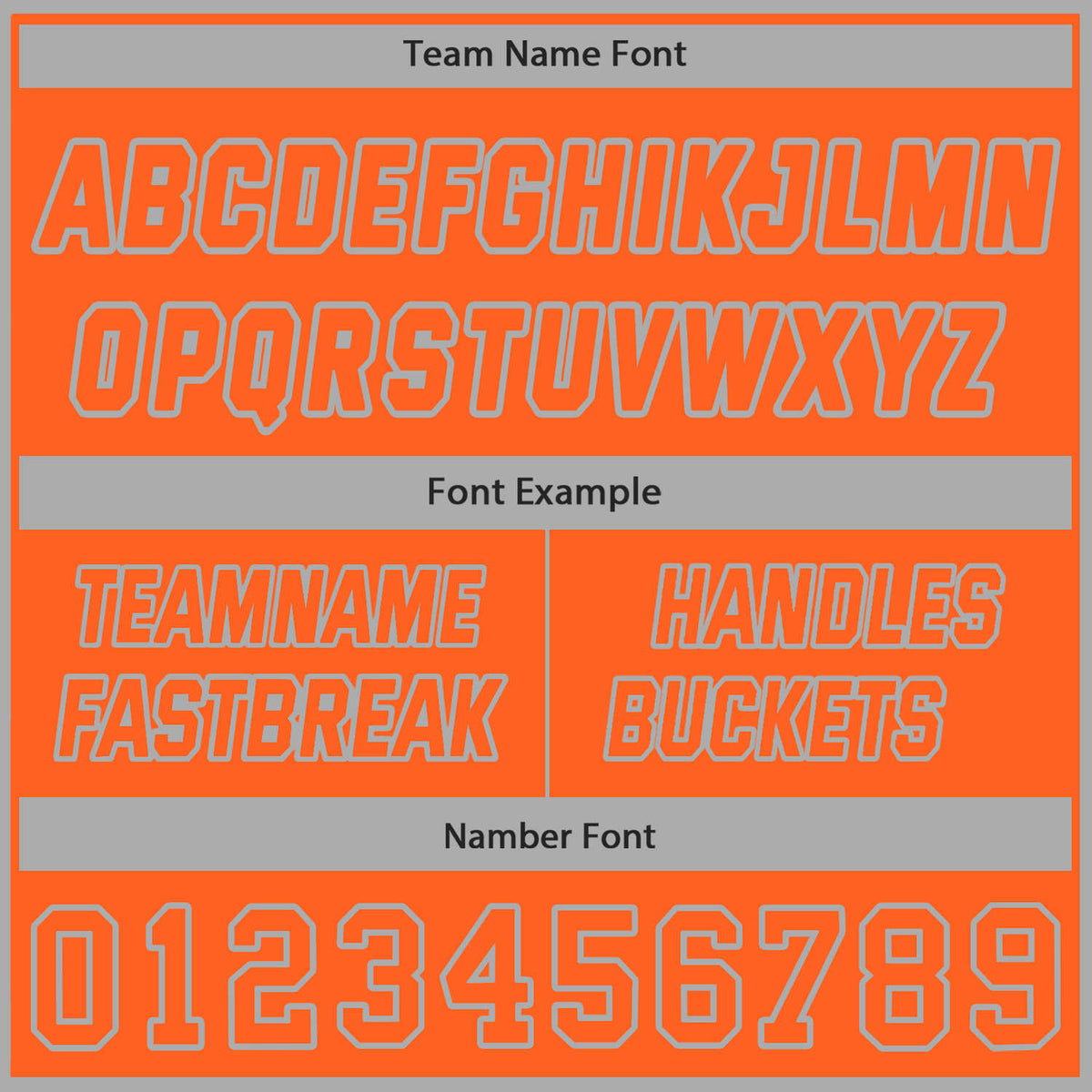 Custom Reversible Orange & Gray Basketball Uniform (Jersey + Shorts) | Personalized Team Set | Vosoli