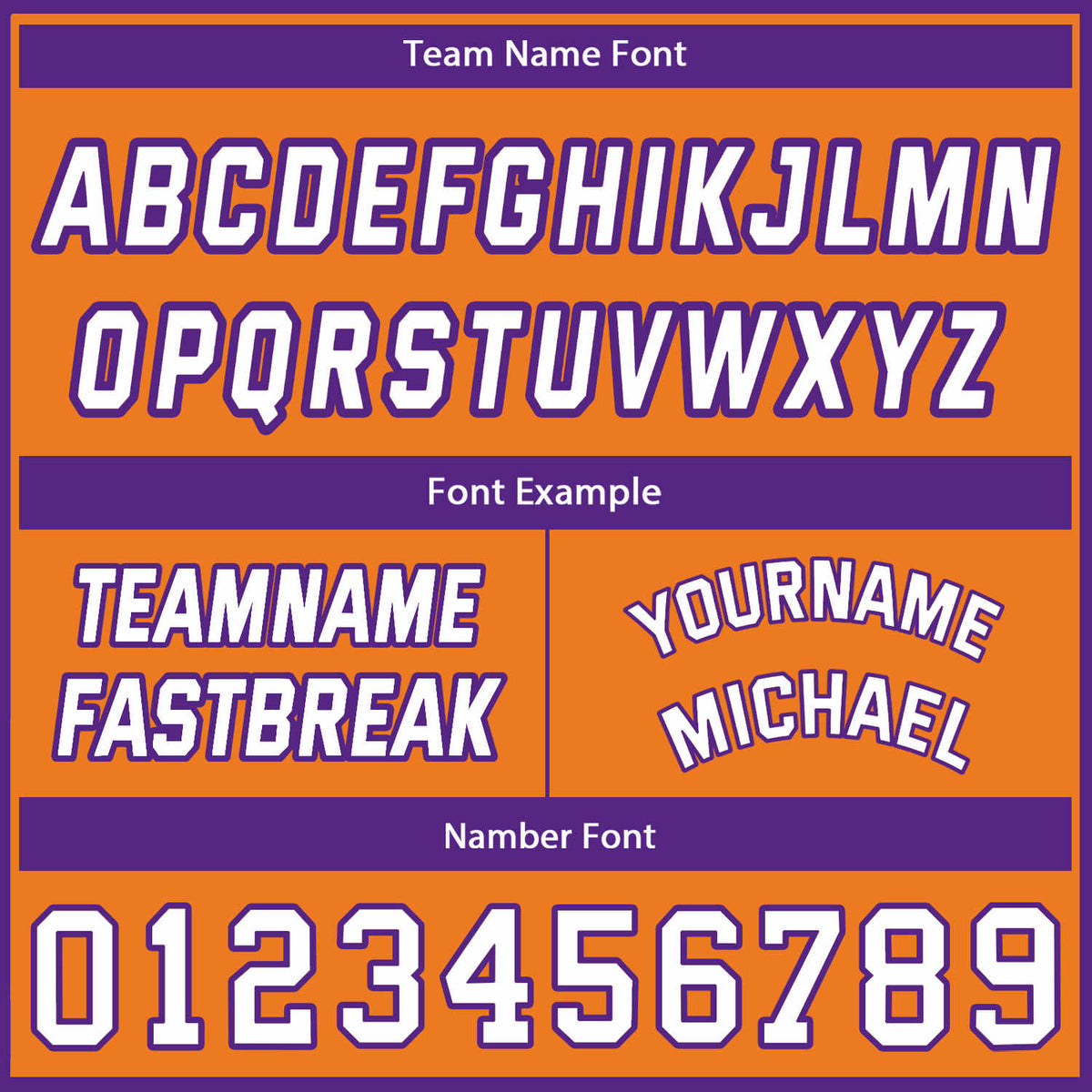 Custom Reversible Orange & Purple Basketball Jersey | Personalized Team Name & Number - Vosoli