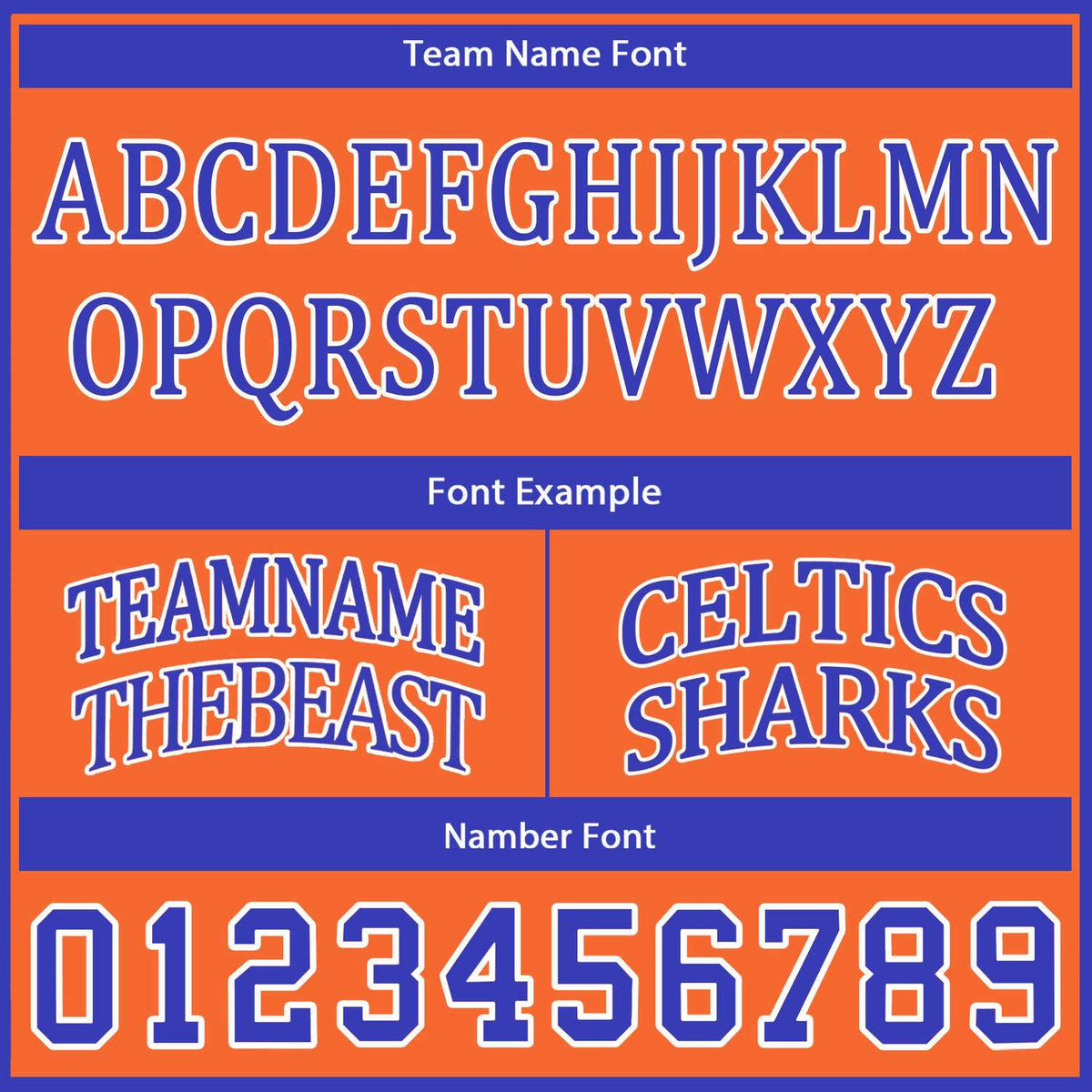 Custom Reversible Orange & Royal Blue Basketball Uniform Set | Personalized for Team Sports Practice - Vosoli