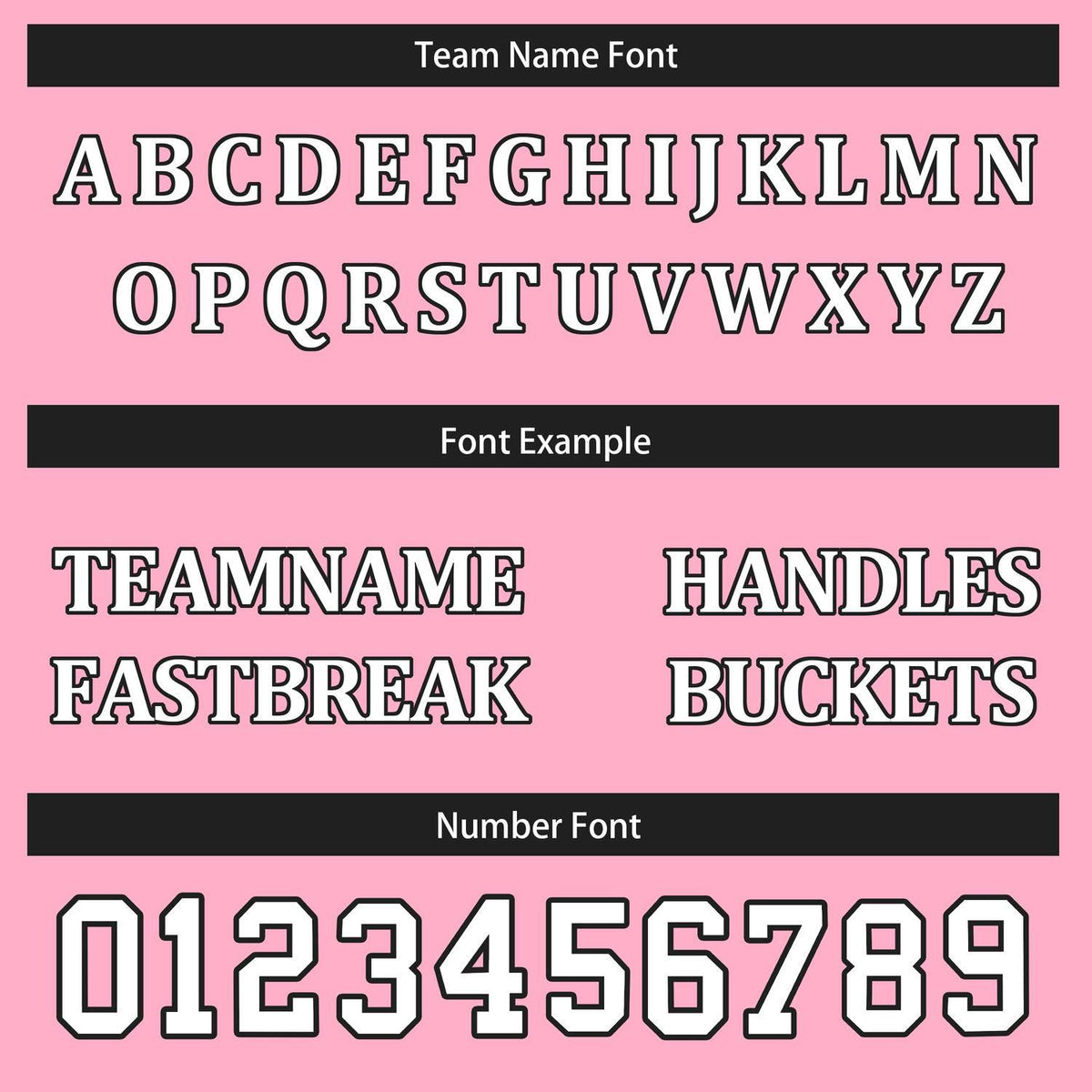 Custom Reversible Pink Black White Star Basketball Uniform Set | Team Name & Number - Vosoli