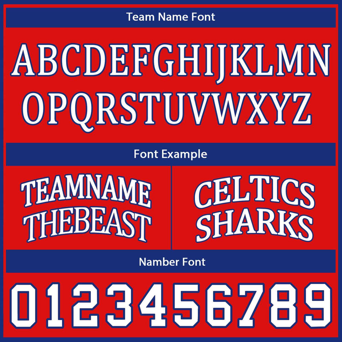 Custom Reversible Red White Blue Basketball Uniform Set | Team Name & Number - Vosoli