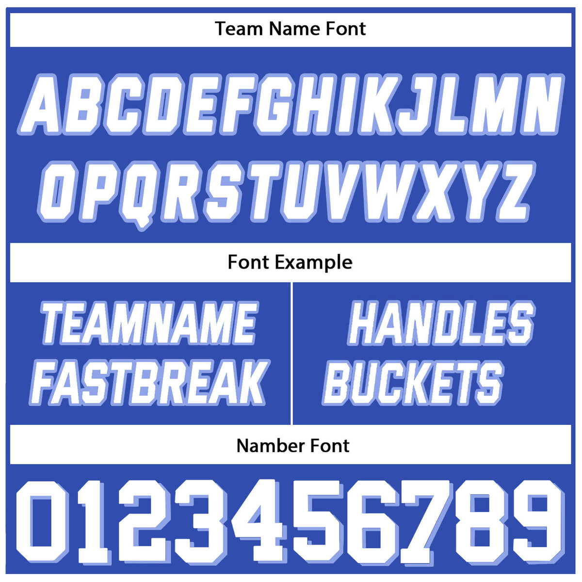 Custom Reversible Royal Blue White Basketball Uniform Set | Team Name & Number - Vosoli