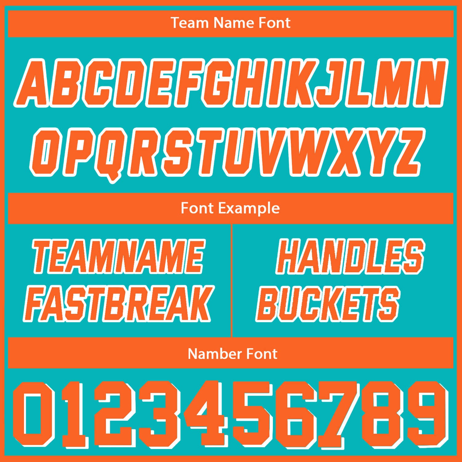 Custom Reversible Turquoise Orange Basketball Uniform Set | Team Name & Number - Vosoli