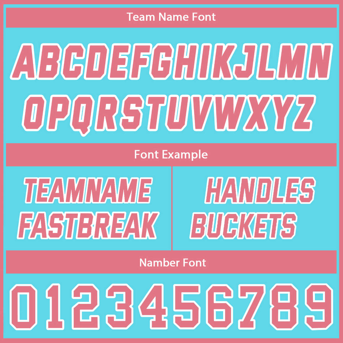 Custom Reversible Turquoise Pink Basketball Uniform Set | Team Name & Number - Vosoli