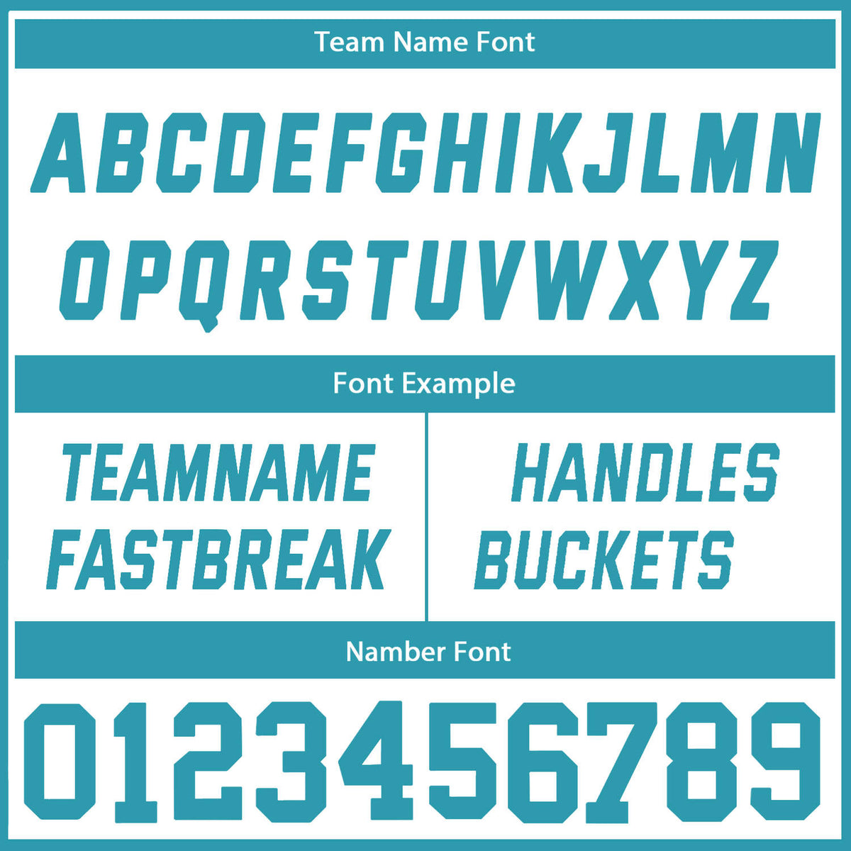 Custom Reversible Turquoise White Basketball Uniform Set | Team Name & Number - Vosoli