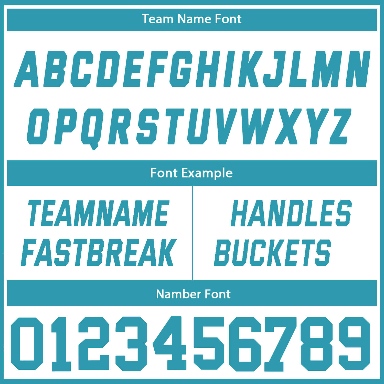 Custom Reversible Turquoise White Basketball Uniform Set | Team Name & Number - Vosoli