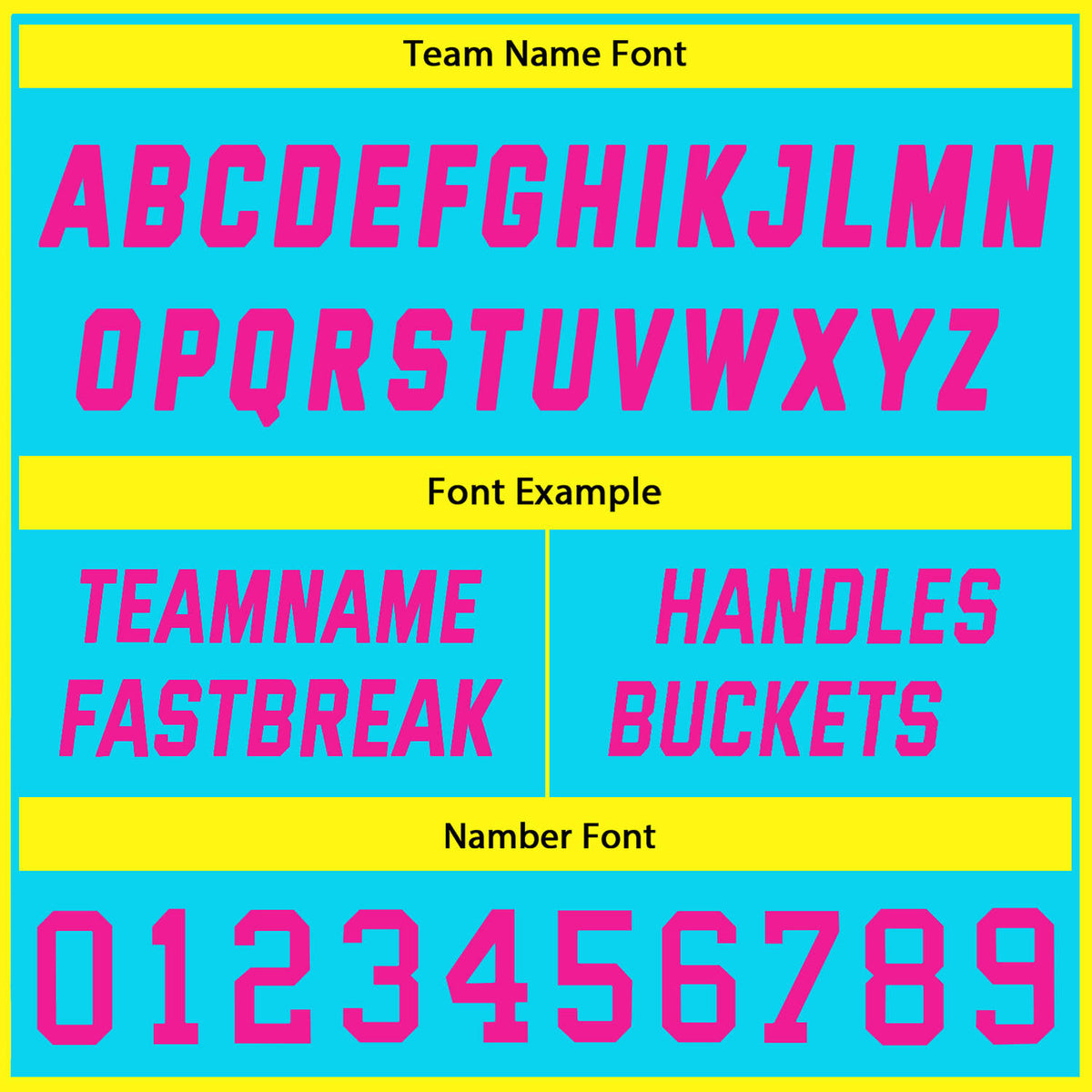 Custom Reversible Turquoise-Yellow-Pink & Black Wave Basketball Jersey Set - Personalized Team Name, Number & LOGO | Vosoli