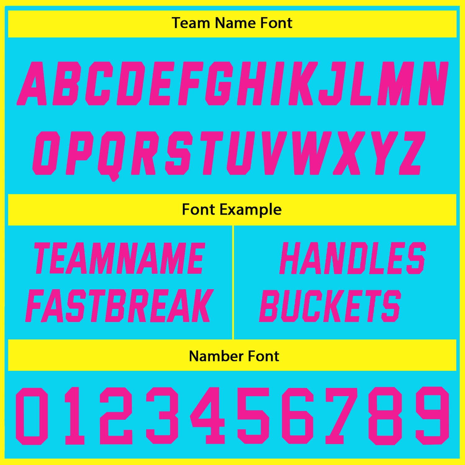 Custom Reversible Turquoise-Yellow-Pink & Black Wave Basketball Jersey Set - Personalized Team Name, Number & LOGO | Vosoli