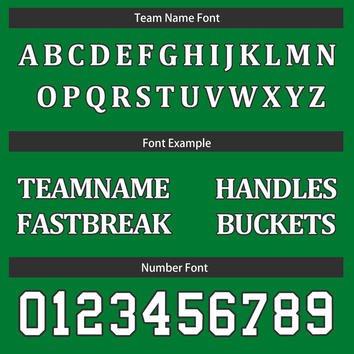 Custom Reversible White Black Green Basketball Uniform Set | Team & Player Name - Vosoli