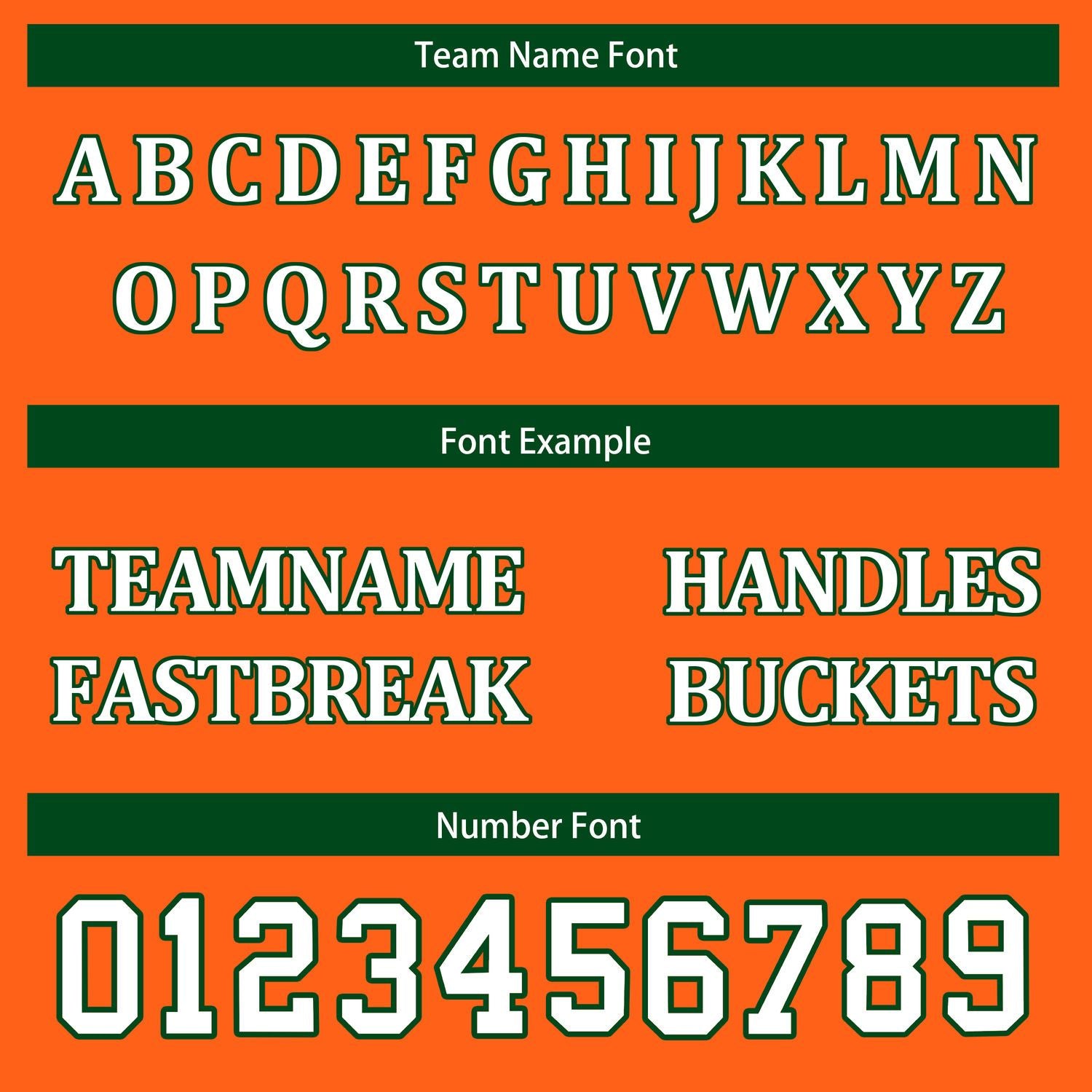 Custom Reversible White Green Orange Basketball Uniform Set | Team & Player Name - Vosoli