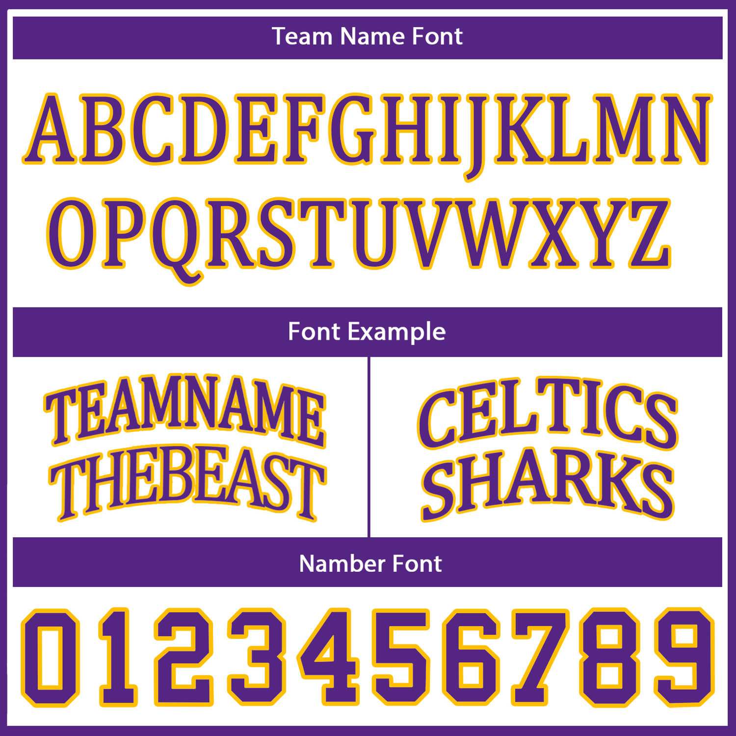 Custom Reversible White Yellow Purple Basketball Uniform Set | Team Name & Number - Vosoli