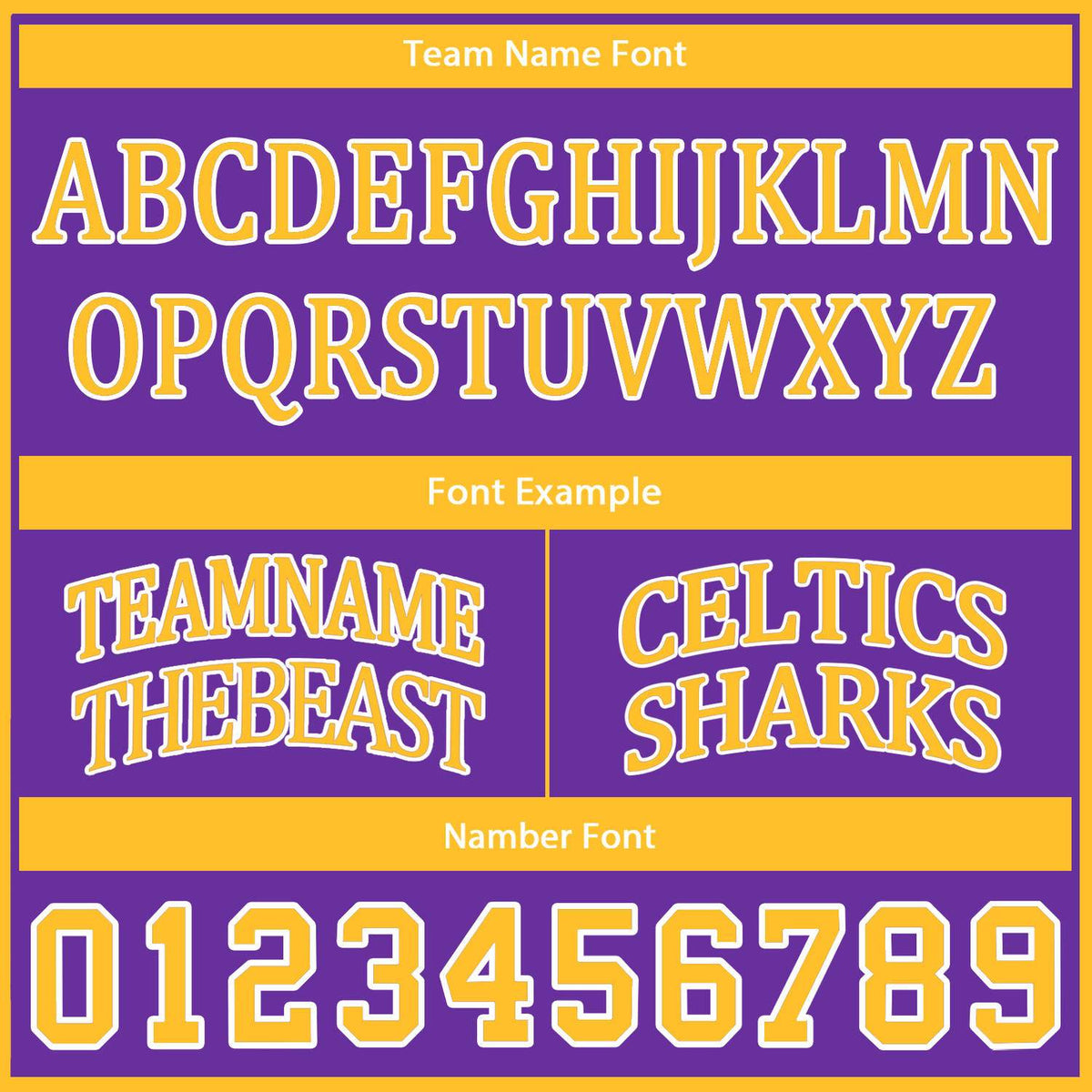 Custom Reversible Yellow Purple Basketball Uniform Set | Team Name & Number - Vosoli