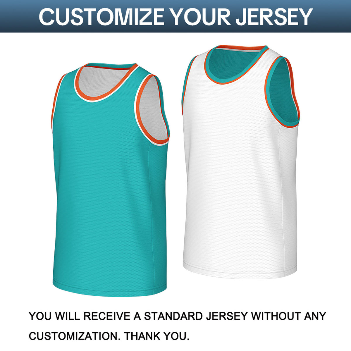 Custom Teal & White Reversible Basketball Jersey | Personalized Sleeveless Mesh Jersey for Men Women Youth