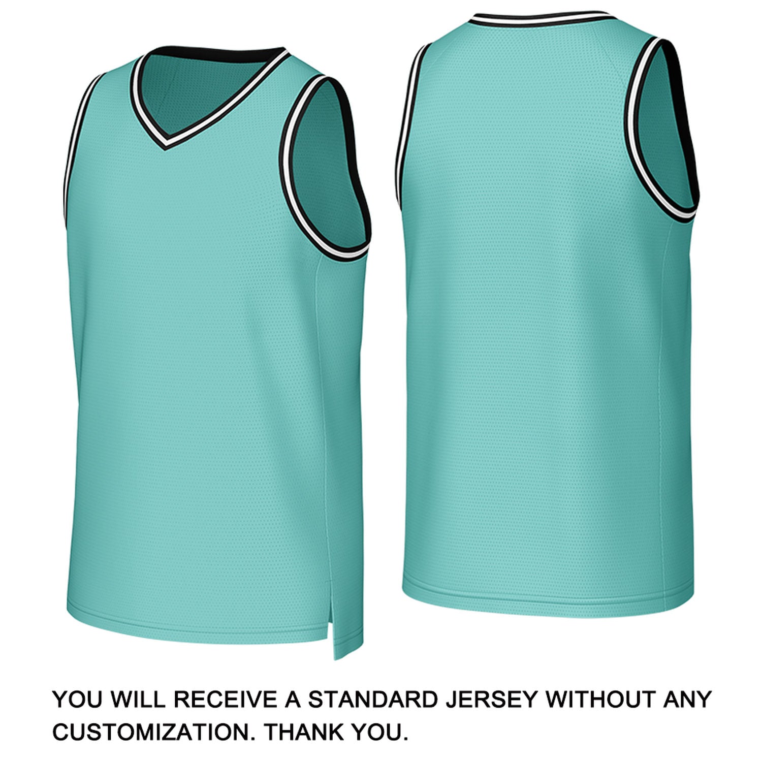 Custom Teal & Black Basketball Jersey | Personalized Name & Number Team Uniform
