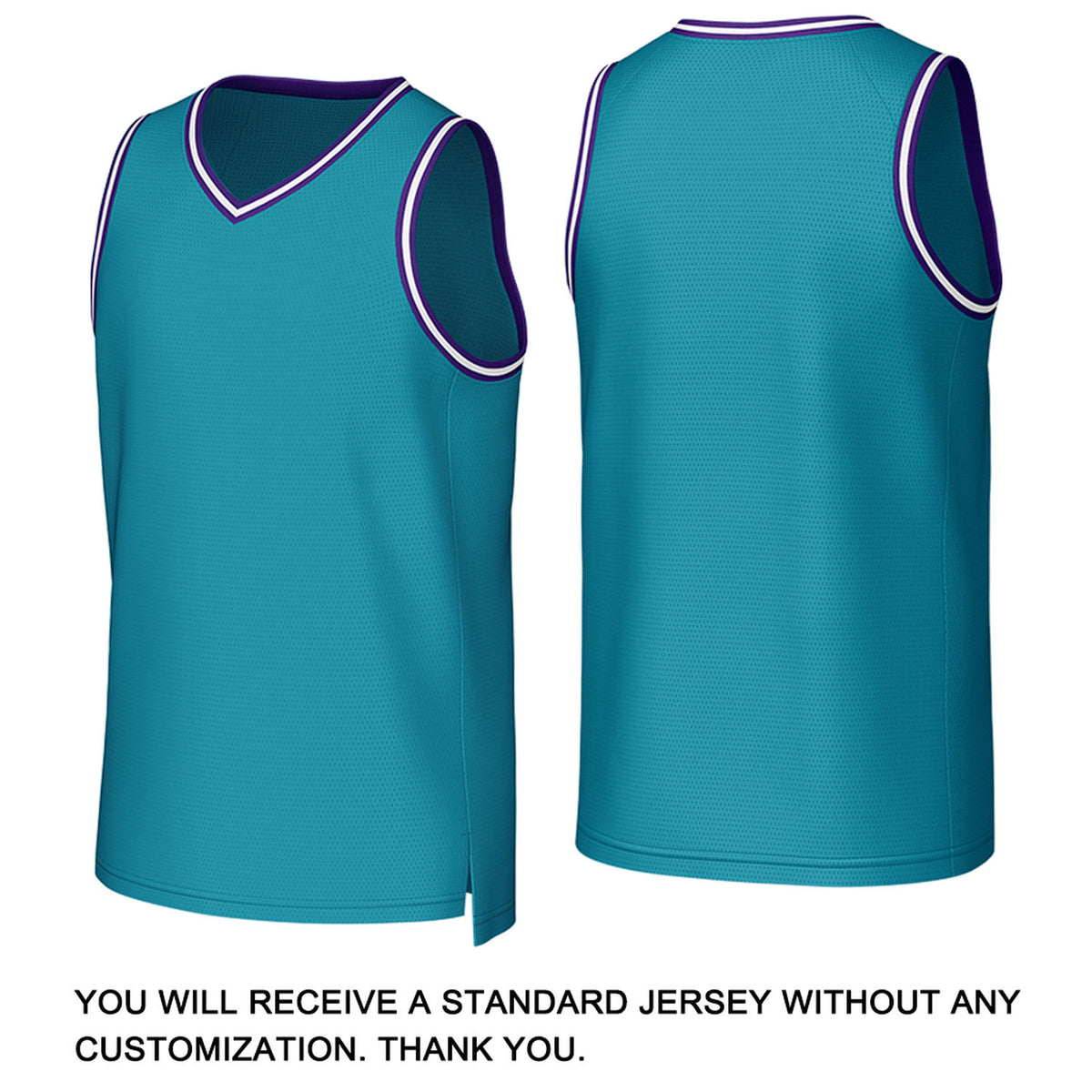 Custom Teal & Purple Basketball Jersey | Personalized Name & Number Team Uniform